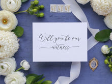 Will You Be Our Witness Card PRINTABLE A6