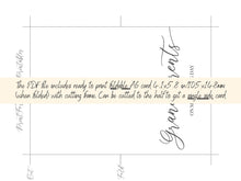 To My Grandparents On My Wedding Day Card PRINTABLE
