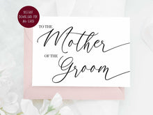 To The Mother Of The Groom Wedding Day Card PRINTABLE