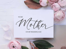 To My Mother On My Wedding Day Card PRINTABLE