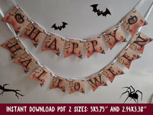 Happy Halloween Banner Printable