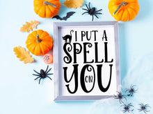I Put A Spell On You Sign PRINTABLE Halloween Decor Wall Art Print Poster