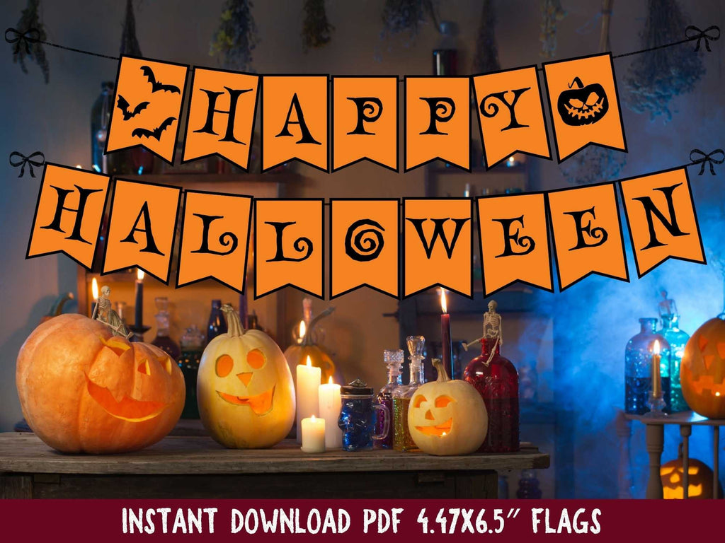 Printable Happy Halloween Banner