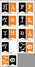 Halloween Birthday Banner Printable