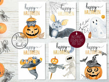 PRINTABLE Happy Halloween Cards Set