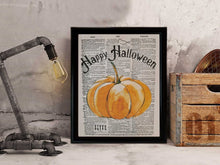 Happy Halloween Sign Wall Art Decor Pumpkin Print PRINTABLE