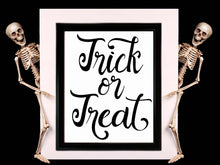 Trick Or Treat Sign PRINTABLE Halloween Print Wall Art Decor Poster