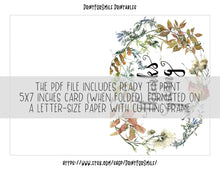PRINTABLE Thanksgiving Cards Set Give Thanks Gratitude Blessed Happy
