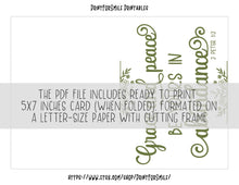 Thanksgiving Christian Card PRINTABLE