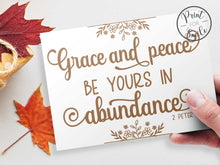 Thanksgiving Christian Card PRINTABLE