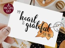 Grateful Card Thanksgiving Cards PRINTABLE