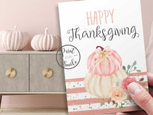 Thanksgiving Cards Set PRINTABLE Happy