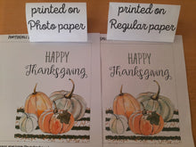 Happy Thanksgiving Card PRINTABLE