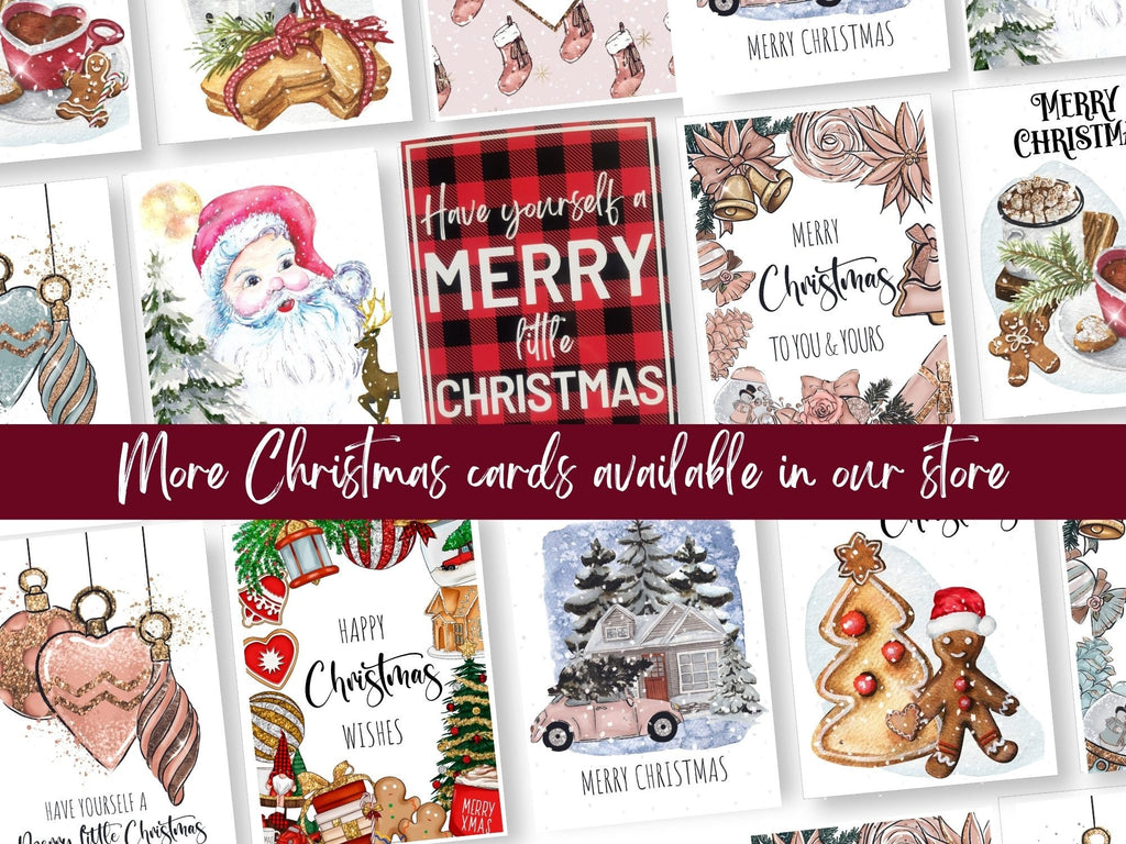 Christmas Cards Printable Merry Xmas