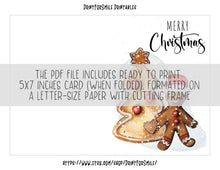 Christmas Card Printable Merry Xmas