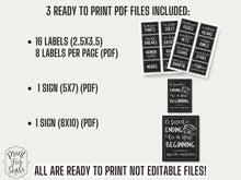 Graduation Candy Bar Labels Sign Buffet PRINTABLE