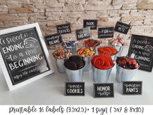 Graduation Candy Bar Labels Sign Buffet PRINTABLE