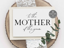 Wedding Card To Mother Of The Groom Card Wedding Day Card PRINTABLE