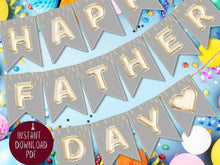 Printable Fathers Day Banner Happy PDF