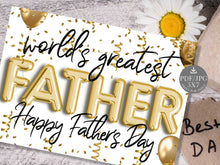 Printable Fathers Day Card For Father