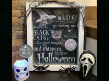 When Witches Go Riding Sign Halloween Wall Art PRINTABLE Decor Chalkboard