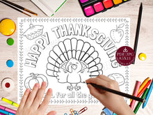 Thanksgiving Placemat PRINTABLE For Kids