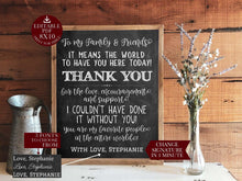 Graduation Thank You Sign PRINTABLE Party Decorations Personalizable DIY