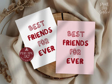 Best Friend Card Galentine's Day Card PRINTABLE Gift, Friendship Card, Anti Valentine, BFF