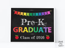 PRINTABLE Pre-K Graduate Sign, Graduation Sign, Last Day Of Pre-K Sign, Photo Prop 2026