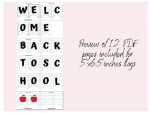Welcome Back To School Banner PRINTABLE Pennant