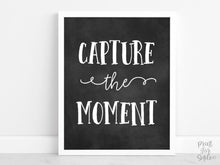 Capture The Moment Sign Graduation Sign PRINTABLE Grad Party Decor Chalkboard