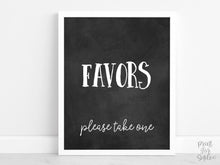 Favors Sign Graduation Sign PRINTABLE, Graduation Decorations, Table Sign, Grad Party Decor, Chalkboard