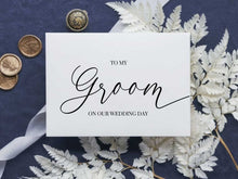 To My Groom On Our Wedding Day Card PRINTABLE