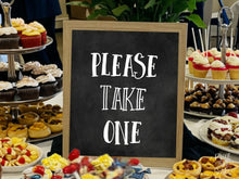 Please Take One Sign PRINTABLE, Chalkboard Graduation Sign, Party Decorations, Grad Party Decor