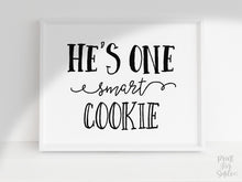 He Is One Smart Cookie Sign, Grad Party PRINTABLE Graduation Sign