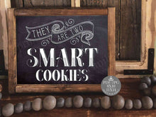 They Are Two Smart Cookies Sign Graduation Chalkboard PRINTABLE