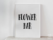 PRINTABLE Flower Bar Sign Graduation Sign, Decorations, Grad Party Decor