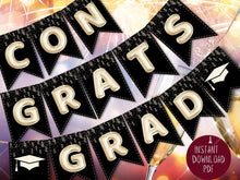 Congrats Grad Banner Graduation Printable 2025