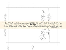 Will You Walk Me Down The Aisle Card Download PRINTABLE A6
