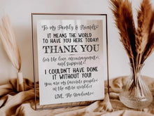Graduation Thank You Sign Guests PRINTABLE