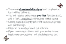 Graduation Party Direction Sign Decorations PRINTABLE