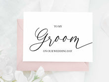 To My Groom On Our Wedding Day Card PRINTABLE