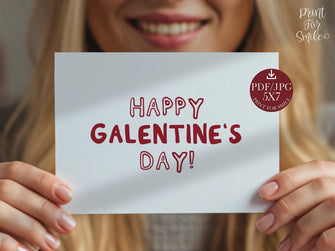Happy Galentine's Day Card PRINTABLE Trendy