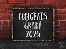 PRINTABLE Congrats Grad Sign, Class Of 2025, Graduation Sign, Congrats Grad Party Decorations
