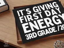 Funny First Day of 3rd Grade Sign Printable, Back to School Sign, Clean + Chalkboard 1st Day Third Grade Poster for Boy or Girl
