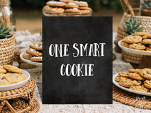 One Smart Cookie Sign PRINTABLE, Chalkboard Graduation Sign, Party Decorations, Grad