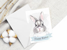 Easter Card Printable Bunny Happy