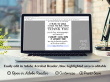 PRINTABLE Graduation Thank You Sign, Party Decorations Personalizable DIY, To My Family And Friends