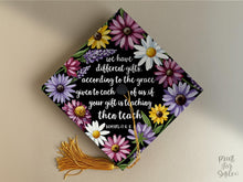 Teacher Grad Cap Topper Printable, Your Gift Is Teaching, Romans 12:6-8, Christian Graduation Cap Decor, Class of 2026