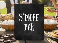 S'more Bar Sign PRINTABLE Graduation Party Decorations, Grad Party Decor, Chalkboard